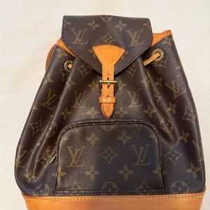 Louis Vuitton Brown and Tan Monogram Backpack